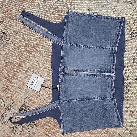 Women's Blue Denim Top - Picture 2 of 11